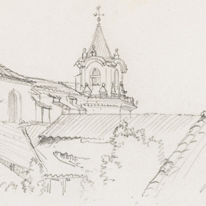Drawing, Cathedral at Popayan, Columbia, August 5, 1853