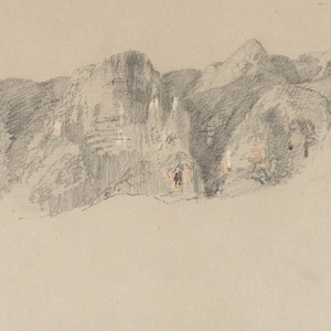 Drawing, Part of a Rifted Mountain Range, Probably Ecuador or Colombia, 1853 or 1857