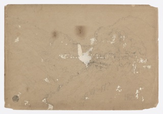 Drawing, Tequendama Falls near Bogotá, Colombia