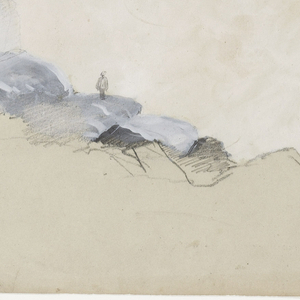 Drawing, Study of Tequendama Falls near Bogotá, Colombia, July 1853