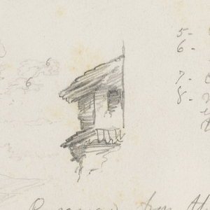 Drawing, Popayan, Colombia; Verso: Mountain Landscape, Colombia, August 9, 1853