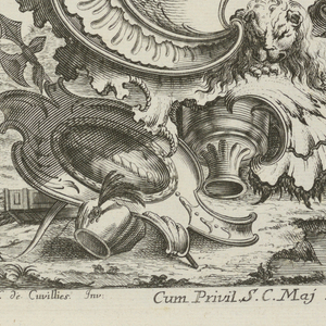 Bound Print, Cartouche with Triumph, Livre de Cartouches à divers usages (Book of Cartouches for Different Uses), 1738