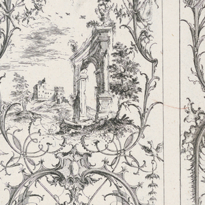 Bound Print, Two Upright Panels, Livre Nouveaux de Paneaux à divers usages (Book of New Panels for Various Uses), 1738–45