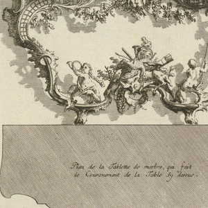 Print, Deux diferents desseins de Tables, 1745