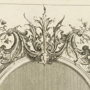 Bound Print, Frame with Two Scrolls of Leaves, Troisième Livre de Cadres (Third Book of Frames), 1740–68
