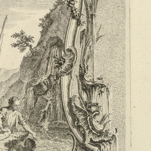 Print, Design for Cartouche with Large and Small Compartments, 1745