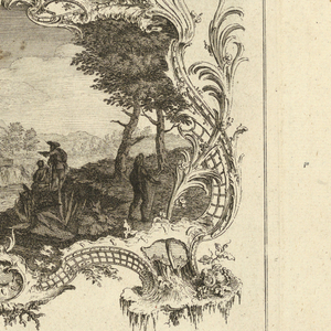 Print, Design for Two Cartouches, 1745