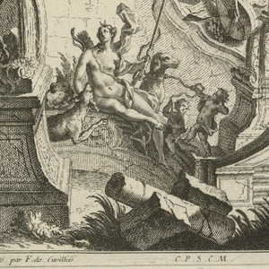 Print, Design for Fountain with Diana, 1745