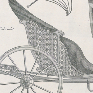 Bound Print, Plate 9, Cabriolet (Open Top), Modèles de Voitures Louis XV (Models of Louis XV Carriages), ca. 1750