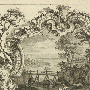 Print, Design for Two Cartouches, 1745
