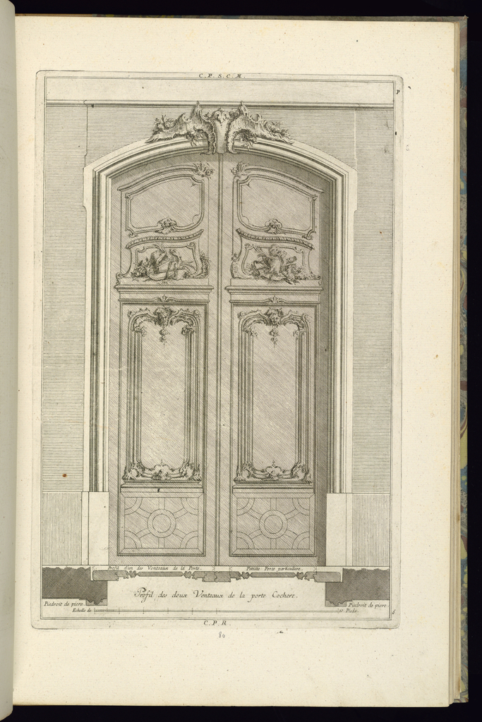 Print, Elevation and Plan of a Carriage Entrance