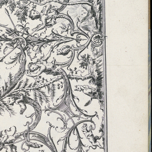 Bound Print, Quarter of a Ceiling, Livre de Plafonds (Book of Ceilings), 1740