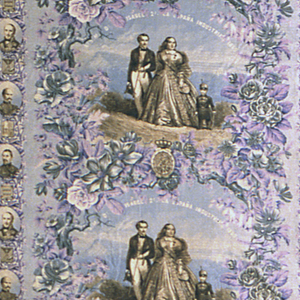 Bedcover, A.S.M. Da Isabel 2a La Espana Industrial 1860, ca. 1860