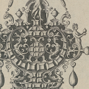 Print, Plate 3, from Monilium Bullarum Inauriumque Artificiocissimae Icones, Ioannis Collaert Opus Postremum (Designs for Necklaces, Pendants and Earrings of the Highest Skill, the Final Work by Joannis Collaert), 1581