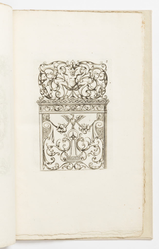 Print, Plate 8, from Diverses pièces de serruriers (Various Designs for Locksmiths)