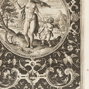Print, Venus, plate from a suite of 6 ornamental designs with the Judgement of Paris, ca. 1690