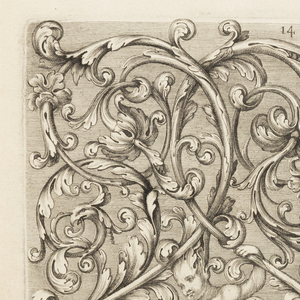 Print, Plate 14, from Diverses pièces de serruriers (Various Designs for Locksmiths), after 1662