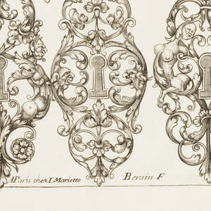Print, Plate 4, from Diverses pièces de serruriers (Various Designs for Locksmiths), after 1662