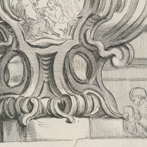 Print, Plate from book entitled "Livre De Vases.", 1703–70