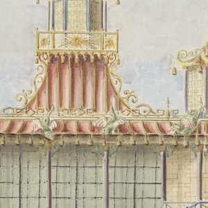 Drawing, The Fishing Temple, Virginia Water, England, ca. 1825