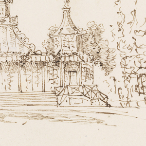 Drawing, The Fishing Temple, Virginia Water, ca. 1825