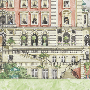 Drawing, The Carnegie Mansion as a Summer Villa, 1977