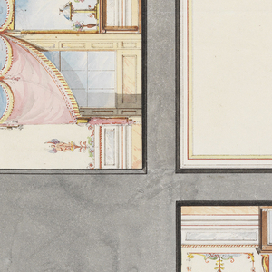 Drawing, Ceiling and Four Walls of a Room, 1815–22