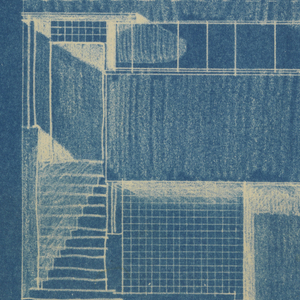 Blueprint, Townhouse, 211 East 48th Street, New York, NY: Front Elevation, 1933