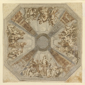 Drawing, Study for "The Triumph of Apollo" for the Ceiling of the Sala delle Muse, Museo Pio-Clementino, Vatican, ca. 1782