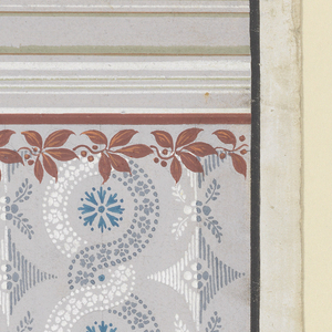 Drawing, Design for the Painted Decoration of a Wall, 1850–60