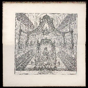 Bound Print, Pompe funèbre de Polixène de Hesse-Rhinfels Reine de Sardaigne en l’église de Notre de Paris le XXIV Mars M. DCC. XXXV. (Funeral of Polyxena of Hesse-Rotenburg, Queen of Sardinia, in the Church of Notre Dame of Paris, March 24, 1735), 1756