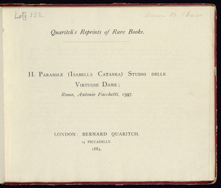 Pattern Book Facsimile, Studio delle virtuose dame
