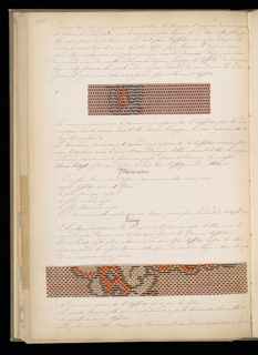 Master Weaver's Thesis Book, Systeme de la Mecanique a la Jacquard