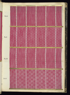 Sample Book, Fabrique de Registres Toile Soie 1904 - 1905 - 1906 (Factory Record of Silk Fabrics)