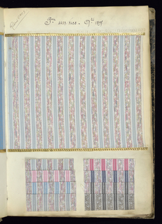 Sample Book, Fabrique de Registres Toile Soie 1904 - 1905 - 1906 (Factory Record of Silk Fabrics)