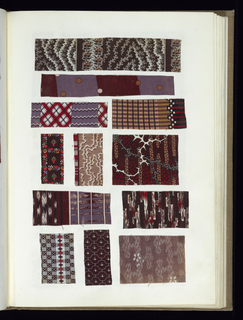 Scrapbook Of Textile Swatches (United Kingdom)