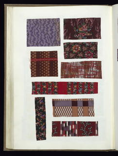 Scrapbook Of Textile Swatches (United Kingdom)