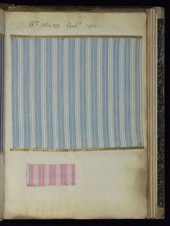 Sample Book, Fabrique de Registres Toile Soie 1904 - 1905 - 1906 (Factory Record of Silk Fabrics)