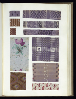 Scrapbook Of Textile Swatches (United Kingdom)