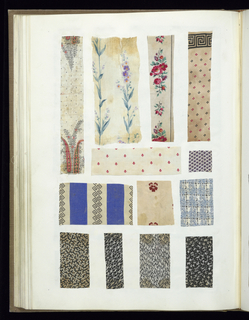 Scrapbook Of Textile Swatches (United Kingdom)