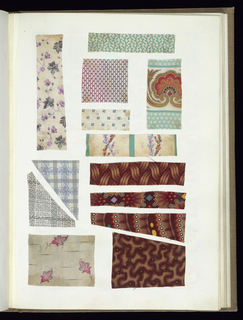 Scrapbook Of Textile Swatches (United Kingdom)