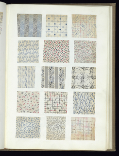 Scrapbook Of Textile Swatches (United Kingdom)