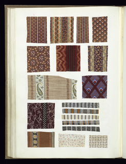 Scrapbook Of Textile Swatches (United Kingdom)