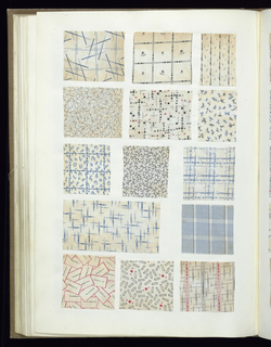 Scrapbook Of Textile Swatches (United Kingdom)