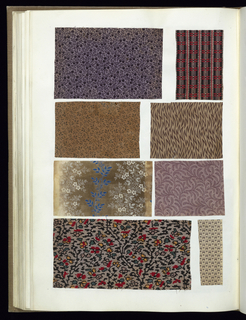 Scrapbook Of Textile Swatches (United Kingdom)