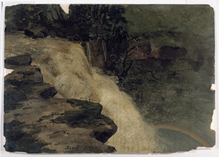 Drawing, Top of Tequendama Falls, near Bogotá, Colombia