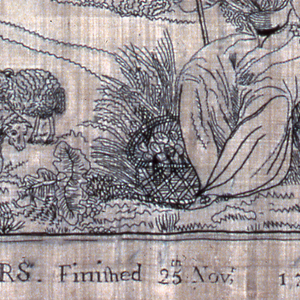 Embroidered Picture, The Shepherdess of the Alps, 1796