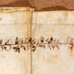 Bag With Pen And Ink Drawing (England), 1810
