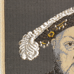 Souvenir Ribbon Portrait, Portrait of Henry VIII (c. 1540) by the workshop of Hans Holbein the Younger (1497-1543), 1963