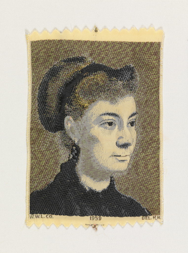 Souvenir Ribbon Portrait, Portrait of a Young Woman (1867) by Edgar Degas (1834-1917)